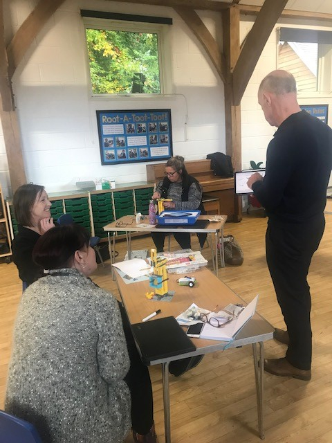 teachers being trained at Rake Primary School 